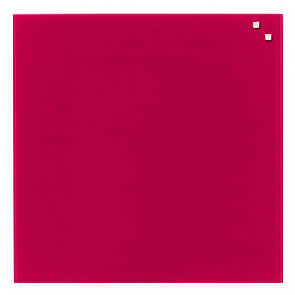 Glastavle Rød 45x45cm Naga magnetisk