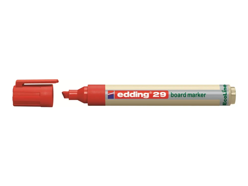 Whiteboard marker edding 29 EcoLine rød 1-5mm skrå