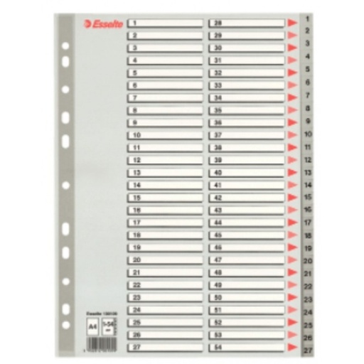 [100109] Register A4 1-54 Plast Esselte