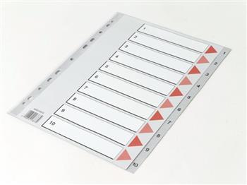 [100663] Register A4 1-10 Plast Q-Line