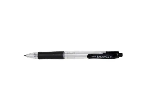 [104401] Kuglepen trykknap OFFICE 0,7 sort, 50 stk