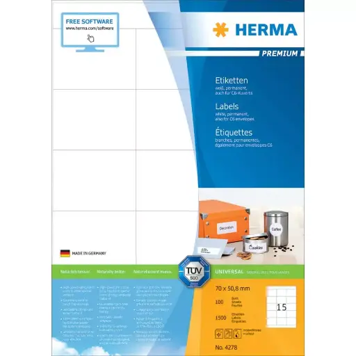 [4464] Herma etiket Premium A4 100 70x37 (2400)