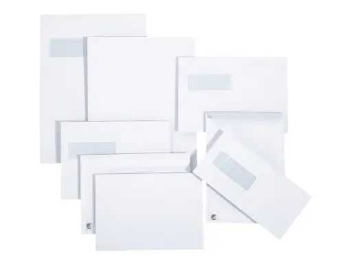 [10103] Konvolut Mailman C5p 90g hvid Peal&Seal, uden rude - (500 stk.)