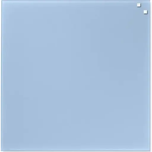 [10761] NAGA Glassboard magnet. glastavle 45x45cm, lyseblå