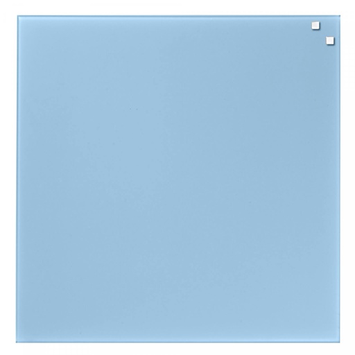 [10761] Naga glastavle Lyseblå 45x45cm Magnetisk